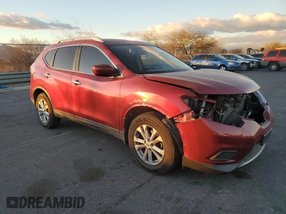 2016 Nissan Rogue SV with VIN KNMAT2MTXGP630315, listed as a Copart auction lot 44406575 with 99,976 mi miles and Salvage Title. Bid and sale history available at DreamBid. Image 4.