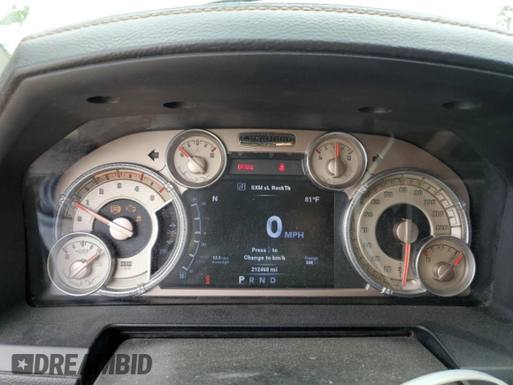 2013 Ram 2500 Laramie Longhorn с VIN 3C6UR5GL9DG607494, выставлен на аукционе Copart как лот 53242795 с пробегом 212 468 миль миль и Списание • Salvage title. История ставок и продаж доступна на DreamBid. Изображение 8.