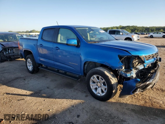 2022 Chevrolet Colorado 2WD LT with VIN 1GCGSCEN9N1330204, listed as a Copart auction lot 62593695 with 26,808 mi miles and Salvage title. Bid and sale history available at DreamBid. Image 4.
