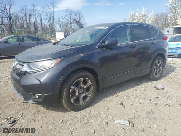 2018 Honda CR-V EX with VIN 7FARW2H55JE054435, listed as a Copart auction lot 50211165 with 34,617 mi miles and Salvage Title. Bid and sale history available at carsss.com. Image 1.