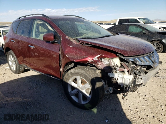 2009 Nissan Murano LE with VIN JN8AZ18W09W106567, listed as a Copart auction lot 73054083 with 0 mi miles and Salvage Title. Bid and sale history available at carsss.com. Image 4.