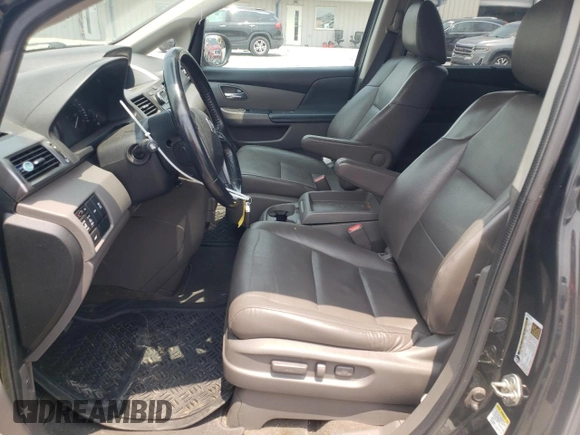 2014 Honda Odyssey EX-L with VIN 5FNRL5H6XEB072305, listed as a Copart auction lot 58487545 with 152,933 mi miles and Salvage title. Bid and sale history available at DreamBid. Image 7.