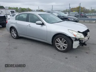 2012 Infiniti G37 x with VIN JN1CV6AR0CM970624, listed as a IAAI auction lot 41920282 with 191,409 mi miles and . Bid and sale history available at DreamBid. Image 1.