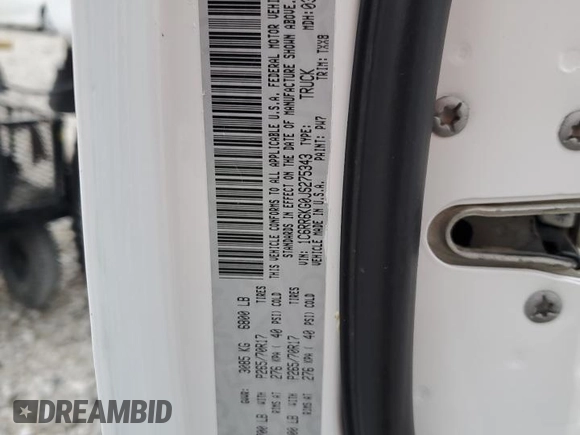 2018 Ram 1500 Tradesman with VIN 1C6RR6KG0JS275343, listed as a Copart auction lot 46490895 with 103,539 mi miles and Salvage title. Bid and sale history available at DreamBid. Image 13.