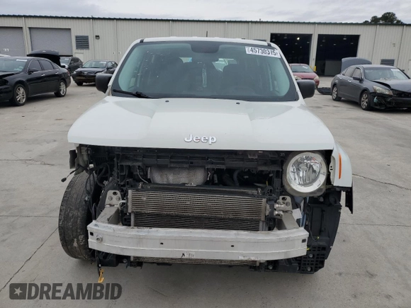 2017 Jeep Renegade Sport with VIN ZACCJBAB7HPG05614, listed as a Copart auction lot 45730315 with 152,655 mi miles and Salvage Title. Bid and sale history available at carsss.com. Image 5.