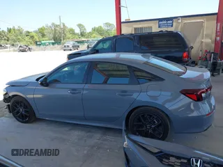 2025 Honda Civic Sport with VIN 2HGFE2F54SH542602, listed as a IAAI auction lot 42068927 with 7,110 mi miles and . Bid and sale history available at DreamBid. Image 15.