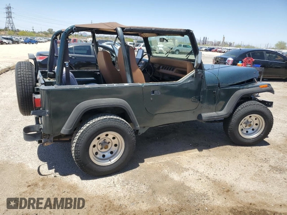 1994 Jeep Wrangler S with VIN 1J4FY19P7RP437520, listed as a Copart auction lot 57447085 with 124,023 mi miles and Salvage title. Bid and sale history available at DreamBid. Image 3.