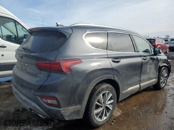 2020 Hyundai Santa Fe Limited with VIN 5NMS5CAD1LH201035, listed as a Copart auction lot 45319945 with 75,964 mi miles and Salvage Title. Bid and sale history available at carsss.com. Image 3.