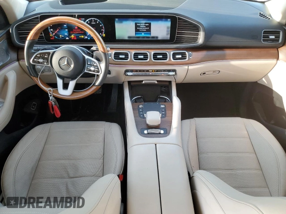 2021 Mercedes-Benz GLS 450 with VIN 4JGFF5KE4MA527565, listed as a Copart auction lot 43009363 with 21,068 mi miles and . Bid and sale history available at DreamBid. Image 8.