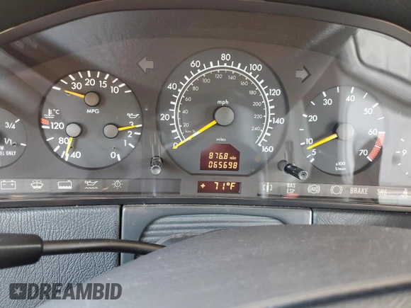 1999 Mercedes-Benz S with VIN WDBGA57G5XA428158, listed as a Copart auction lot 65543515 with 65,698 mi miles and Salvage title. Bid and sale history available at DreamBid. Image 9.