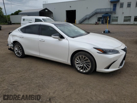 2022 Lexus ES with VIN 58AFZ1B18NU111346, listed as a Copart auction lot 64612854 with 65,357 mi miles and Salvage Title. Bid and sale history available at carsss.com. Image 4.