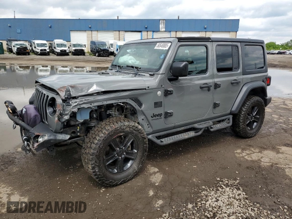 2019 Jeep Wrangler Unlimited Sport S with VIN 1C4HJXDN7KW685659, listed as a Copart auction lot 58549885 with 62,831 mi miles and Clean title. Bid and sale history available at DreamBid. Image 1.