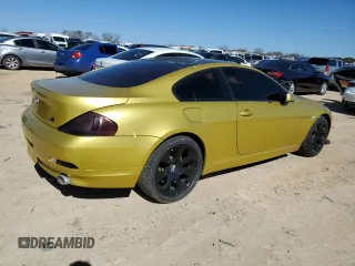 2006 BMW 6 Series 650Ci with VIN WBAEH13466CR50242, listed as a Copart auction lot 43722085 with 163,867 mi miles and Clean Title. Bid and sale history available at carsss.com. Image 3.