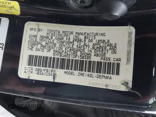 2013 Toyota Corolla L with VIN 5YFBU4EE1DP150395, listed as a IAAI auction lot 41949991 with 133,429 mi miles and . Bid and sale history available at DreamBid. Image 9.