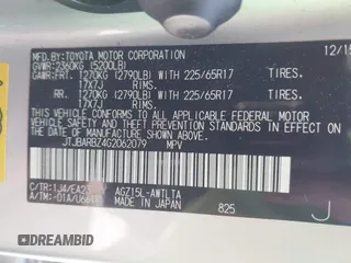 2016 Lexus NX 200t z VIN JTJBARBZ4G2062079, wystawiony jako IAAI lot #41863334 z przebiegiem 103 571 mil mil oraz . Historia ofert i sprzedaży dostępna na DreamBid. Obrazek 9.