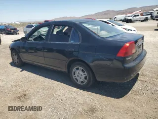 2001 Honda Civic LX with VIN JHMES165X1S008247, listed as a Copart auction lot 62525084 with 240,503 mi miles and Salvage Title. Bid and sale history available at carsss.com. Image 2.