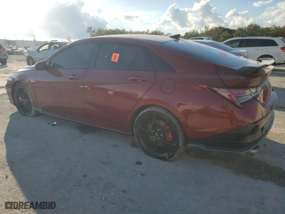 2024 Hyundai Elantra N with VIN KMHLW4DK6RU021516, listed as a Copart auction lot 85361514 with 6,814 mi miles and Non Repairable. Bid and sale history available at carsss.com. Image 2.