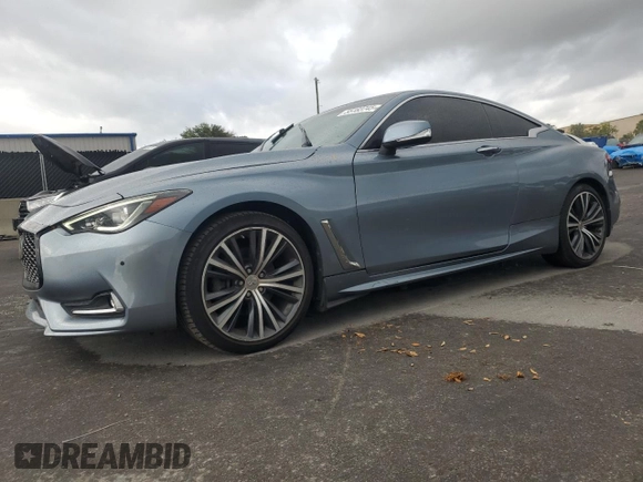 2017 Infiniti Q60 2.0t with VIN JN1CV7EL9HM320239, listed as a Copart auction lot 55183745 with 110,525 mi miles and Clean Title. Bid and sale history available at DreamBid. Image 1.