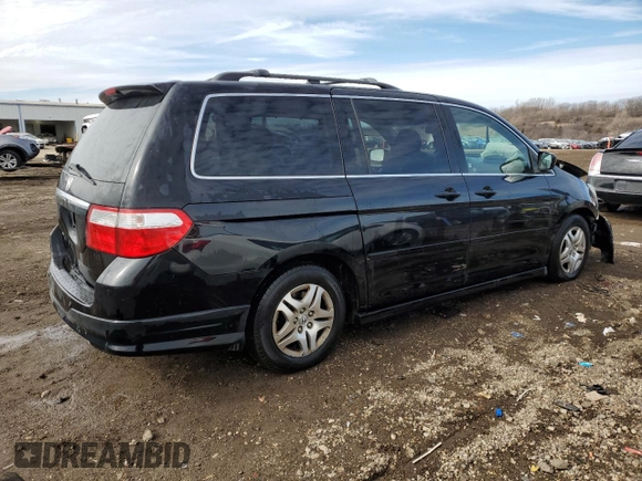 2006 Honda Odyssey TOURING with VIN 5FNRL38876B069580, listed as a Copart auction lot 47359635 with 206,372 mi miles and Salvage Title. Bid and sale history available at carsss.com. Image 3.