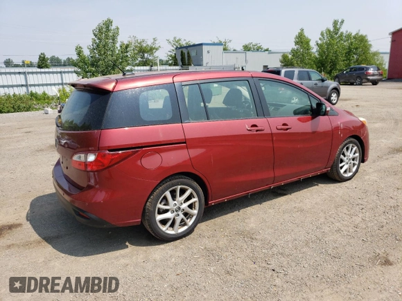 2014 Mazda 5 Grand Touring with VIN JM1CW2DL7E0168978, listed as a Copart auction lot 60662005 with 186,288 mi miles and Clean title. Bid and sale history available at DreamBid. Image 3.