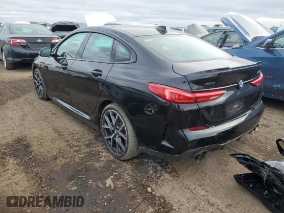 2020 BMW 2 Series 228i xDrive with VIN WBA73AK08L7F74933, listed as a Copart auction lot 43455985 with 37,814 mi miles and Salvage Title. Bid and sale history available at carsss.com. Image 2.