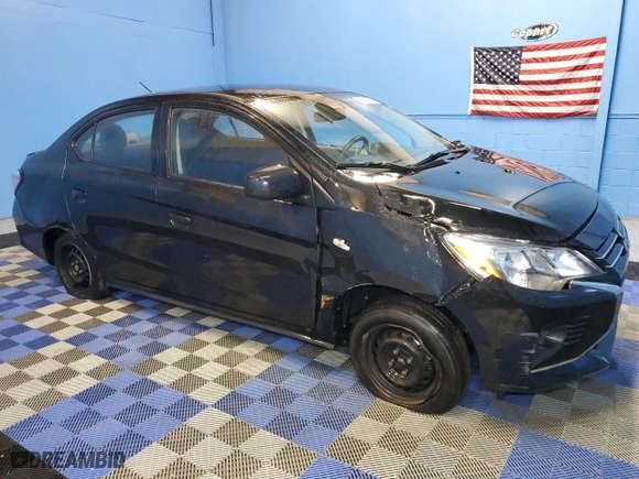 2022 Mitsubishi Mirage G4 ES with VIN ML32FUFJ6NHF04081, listed as a Copart auction lot 42690525 with 83,021 mi miles and Clean Title. Bid and sale history available at carsss.com. Image 4.