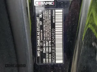 2020 Mercedes-Benz S 63 AMG with VIN WDDXJ8JB7LA040820, listed as a Copart auction lot 84505674 with 21,242 mi miles and Salvage Title. Bid and sale history available at DreamBid. Image 12.