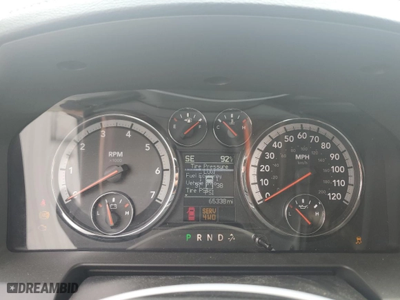 2010 Dodge Ram 1500 Sport with VIN 3D7JV1ET0AG191856, listed as a Copart auction lot 65118404 with 65,338 mi miles and Salvage Title. Bid and sale history available at carsss.com. Image 9.