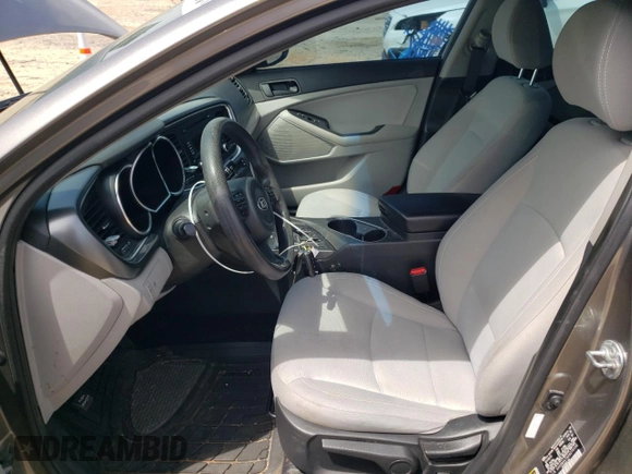 2014 Kia Optima LX with VIN 5XXGM4A70EG279106, listed as a Copart auction lot 56283135 with 160,693 mi miles and Salvage title. Bid and sale history available at DreamBid. Image 7.