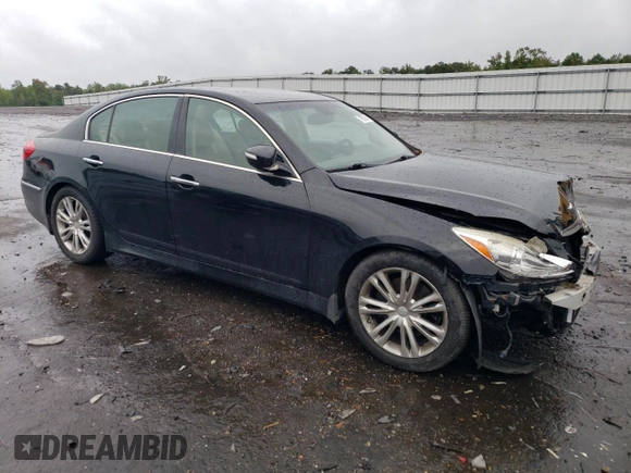 2013 Hyundai Genesis 3.8L with VIN KMHGC4DD6DU220845, listed as a Copart auction lot 71962964 with 106,762 mi miles and Salvage Title. Bid and sale history available at carsss.com. Image 4.
