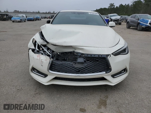 2020 Infiniti Q60 Luxe with VIN JN1EV7EK0LM340405, listed as a Copart auction lot 47387225 with 88,219 mi miles and Salvage title. Bid and sale history available at DreamBid. Image 5.