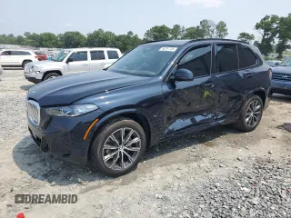 2025 BMW X5 sDrive40i with VIN 5UX13EU06S9Y93937, listed as a Copart auction lot 58297735 with 4,821 mi miles and Salvage title. Bid and sale history available at DreamBid. Image 1.