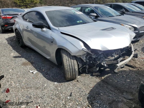 2017 Lexus RC F with VIN JTHHP5BC1H5006552, listed as a Copart auction lot 53663715 with 64,593 mi miles and Salvage Title. Bid and sale history available at carsss.com. Image 4.