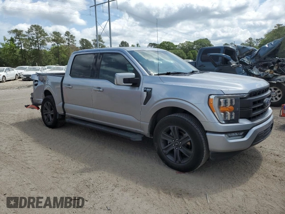 2021 Ford F-150 XL with VIN 1FTEW1C50MFA45654, listed as a Copart auction lot 56936595 with 103,189 mi miles and Salvage title. Bid and sale history available at DreamBid. Image 4.