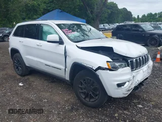 2021 Jeep Grand Cherokee Laredo E with VIN 1C4RJFAG4MC807662, listed as a IAAI auction lot 42574586 with 42,959 mi miles and . Bid and sale history available at DreamBid. Image 1.