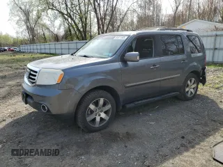 2012 Honda Pilot Touring with VIN 5FNYF4H92CB030828, listed as a Copart auction lot 54971505 with 215,219 mi miles and Salvage Title. Bid and sale history available at carsss.com. Image 1.