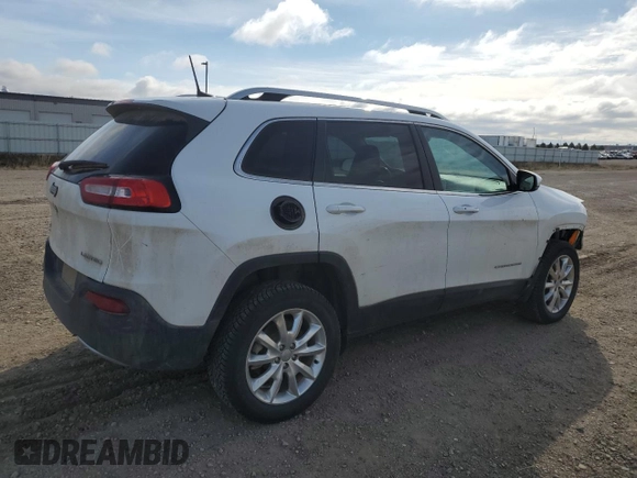 2016 Jeep Cherokee Limited with VIN 1C4PJMDB2GW279666, listed as a Copart auction lot 53341855 with 124,288 mi miles and Salvage title. Bid and sale history available at DreamBid. Image 3.