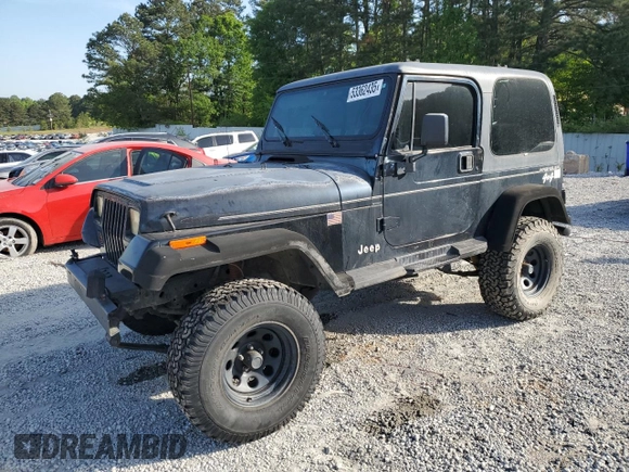 1995 Jeep Wrangler with VIN 1J4FY29S6SP215048, listed as a Copart auction lot 53362435 with 141,643 mi miles and Clean Title. Bid and sale history available at carsss.com. Image 1.