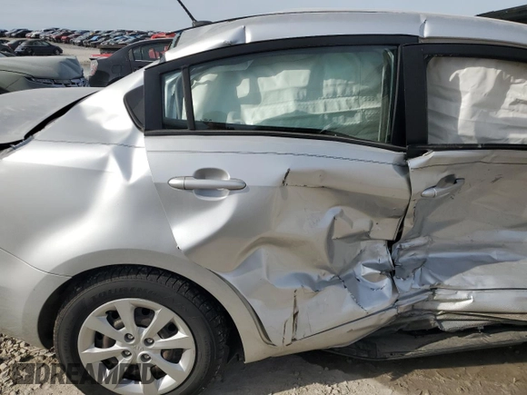 2015 Kia Rio LX with VIN KNADM4A3XF6506587, listed as a Copart auction lot 49625725 with 142,105 mi miles and Salvage Title. Bid and sale history available at carsss.com. Image 10.