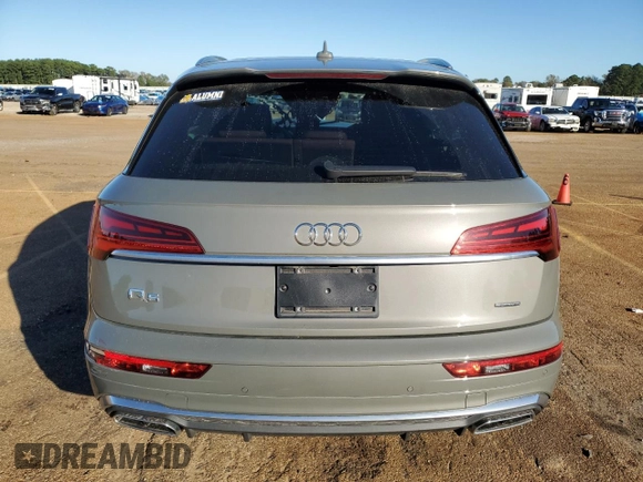 2023 Audi Q5 S line Premium Plus with VIN WA1EAAFY9P2007852, listed as a Copart auction lot 81371584 with 0 mi miles and Salvage Title. Bid and sale history available at carsss.com. Image 6.