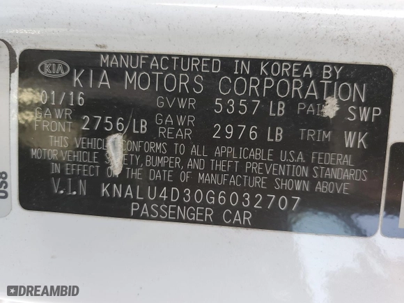 2016 Kia K900 Luxury with VIN KNALU4D30G6032707, listed as a Copart auction lot 87649785 with 98,309 mi miles and Salvage Title. Bid and sale history available at carsss.com. Image 14.
