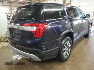 2021 GMC Acadia SLE with VIN 1GKKNKLA7MZ132561, listed as a Copart auction lot 46323775 with 53,112 mi miles and Salvage Title. Bid and sale history available at DreamBid. Image 3.