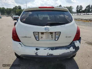 2006 Nissan Murano SE with VIN JN8AZ08W06W546844, listed as a Copart auction lot 69667134 with 0 mi miles and Salvage Title. Bid and sale history available at carsss.com. Image 6.