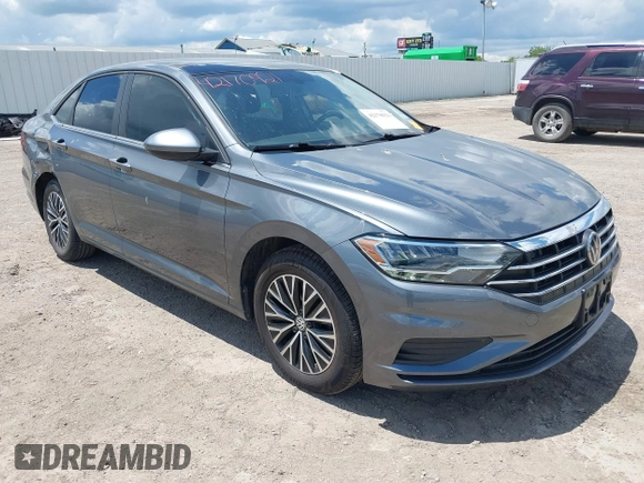 2019 Volkswagen Jetta S z VIN 3VWC57BUXKM061537, wystawiony jako IAAI lot #42170921 z przebiegiem 88 476 mil mil oraz . Historia ofert i sprzedaży dostępna na DreamBid. Obrazek 1.