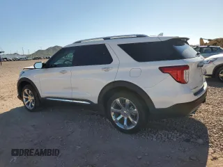 2020 Ford Explorer Platinum z VIN 1FM5K8HC0LGB54177, wystawiony jako Copart lot #62171445 z przebiegiem 37 567 mil mil oraz Szkoda całkowita • Salvage title. Historia ofert i sprzedaży dostępna na DreamBid. Obrazek 2.