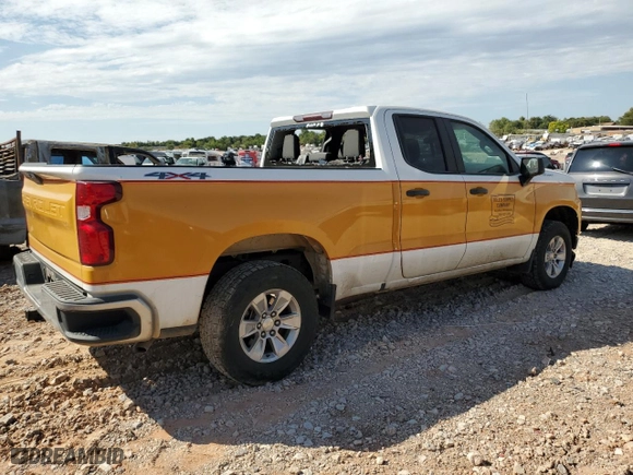 2019 Chevrolet Silverado 1500 Work Truck with VIN 1GCRYAEF9KZ180516, listed as a Copart auction lot 71236984 with 161,820 mi miles and Salvage Title. Bid and sale history available at carsss.com. Image 3.