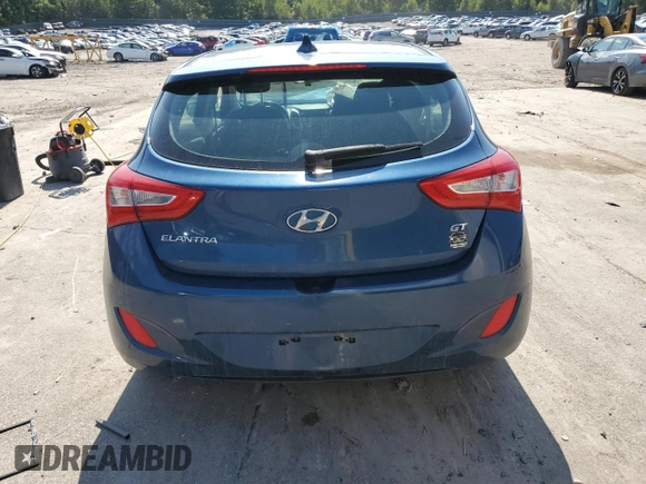 2014 Hyundai Elantra GT with VIN KMHD35LH3EU228450, listed as a Copart auction lot 68091244 with 0 mi miles and Salvage Title. Bid and sale history available at carsss.com. Image 6.