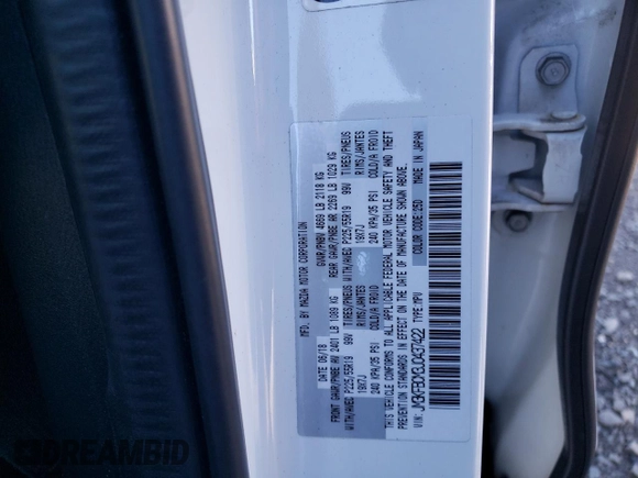 2018 Mazda CX-5 Touring with VIN JM3KFBCM3J0437422, listed as a Copart auction lot 49909575 with 0 mi miles and Salvage Title. Bid and sale history available at carsss.com. Image 15.