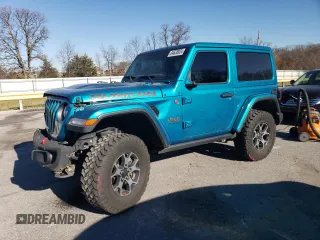 2019 Jeep Wrangler Rubicon with VIN 1C4HJXCG1KW529460, listed as a Copart auction lot 84638924 with 42,649 mi miles and Salvage title. Bid and sale history available at DreamBid. Image 1.