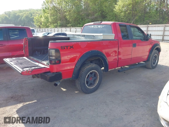 2007 Ford F-150 STX with VIN 1FTRX14W37FA65987, listed as a IAAI auction lot 42064283 with 164,730 mi miles. Bid and sale history available at carsss.com. Image 4.
